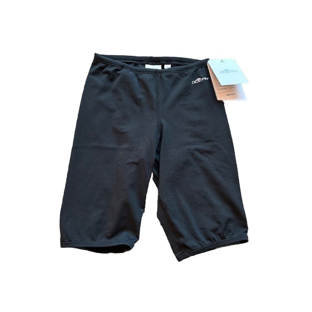 NEW DOLFIN Size 26 Boys Youth Swim Trunks Swimming Bottoms Shorts BLACK K24